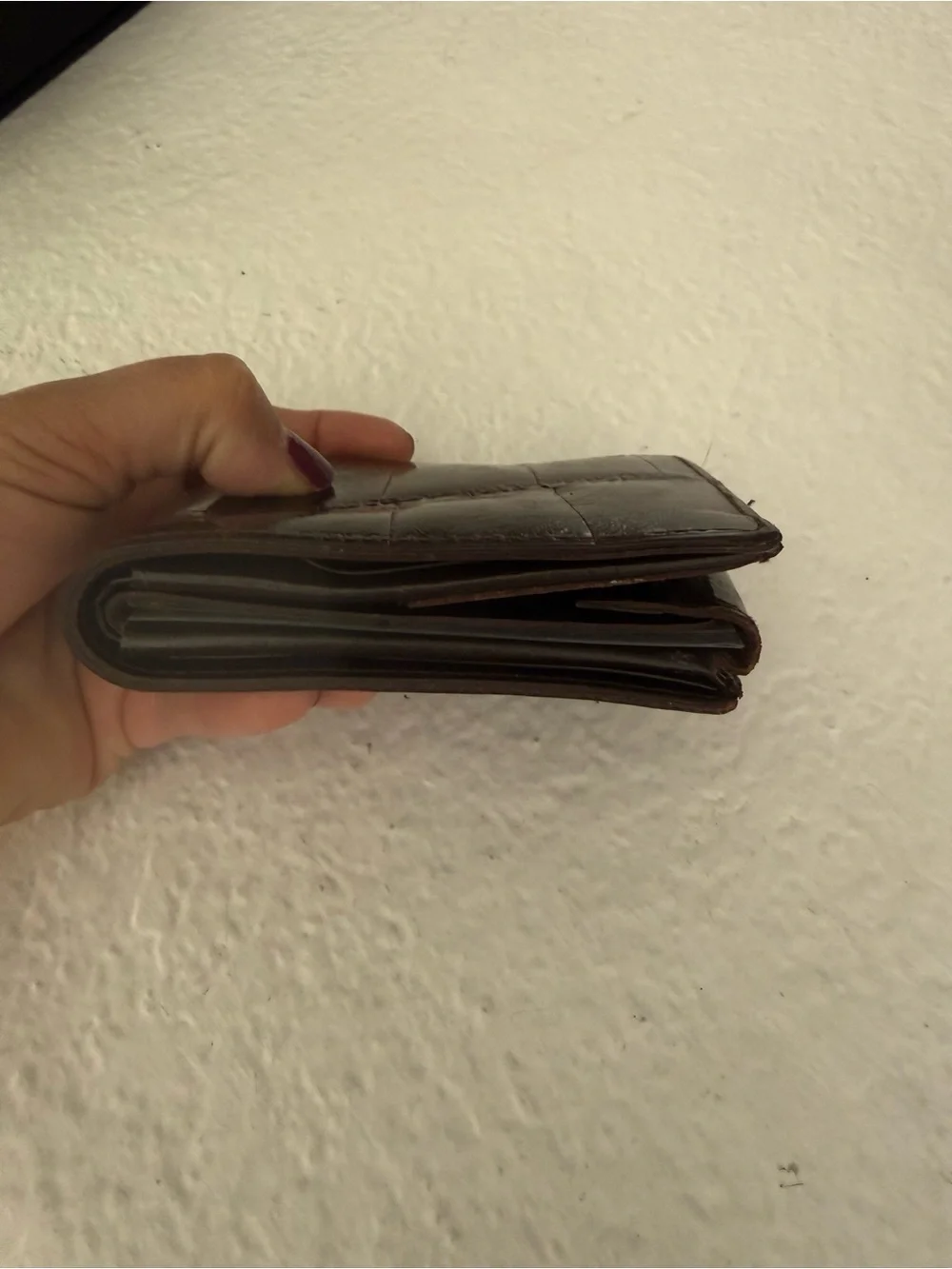Men's Dark Brown Alligator Leather Bifold Wallet
